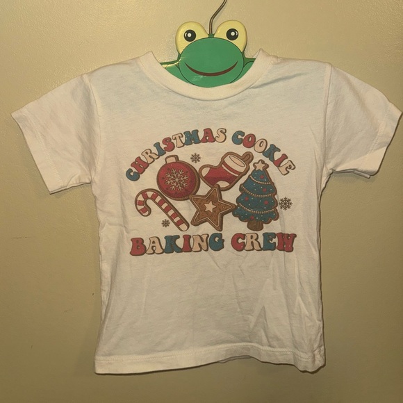 Retro Christmas Cookie Baking Crew Shirt Toddler 3T Little Kids Unisex Holiday🎅🏼 - Picture 2 of 3